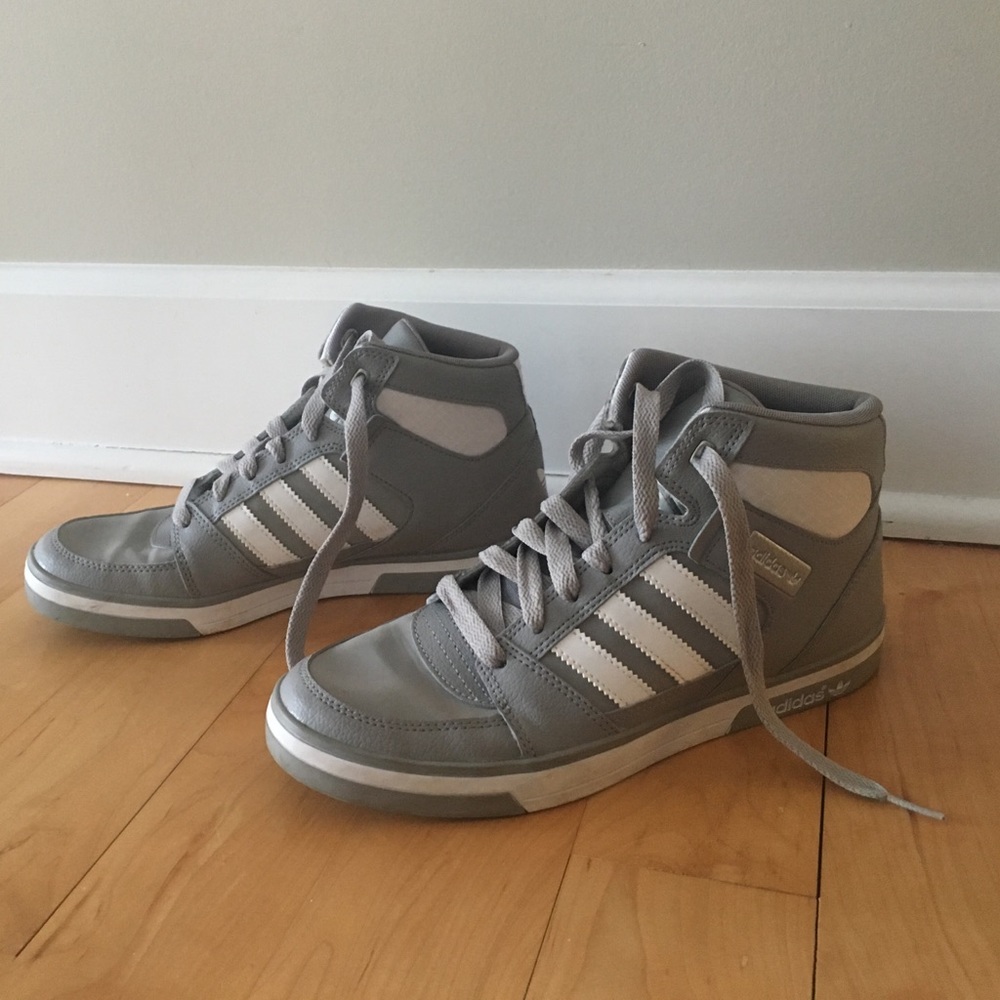 Gray Adidas High Tops